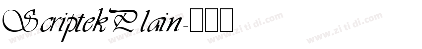 Scriptek Plain字体转换